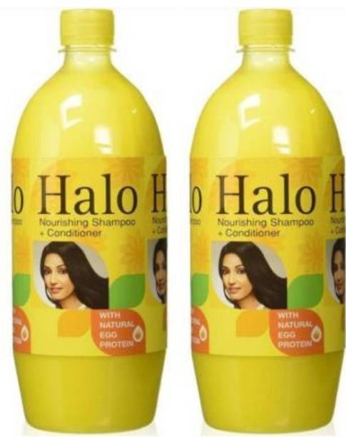 Halo Nourishing Shampoo + Conditioner 2 ltr ( Pack of 2...