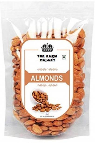 The Farm Basket California Almonds (American Badam) (Pack of 500GM) Almonds