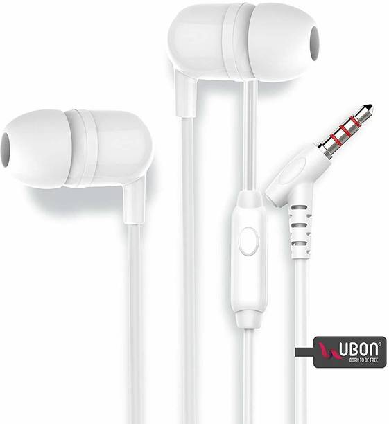 Top Headset Earphones cheap price 5stars Flipkart in India 91 Ubon UB-760 Champ 3.5mm in-Ear Wired Earphone with HiFi Clear Sound Wired Headset