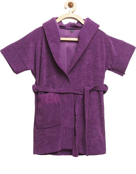 ELEVANTO Purple Large Bath Robe