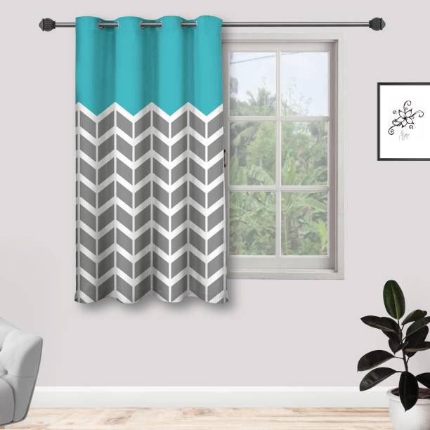 amazures 150 cm (5 ft) Polyester Window Curtain Single Curtain