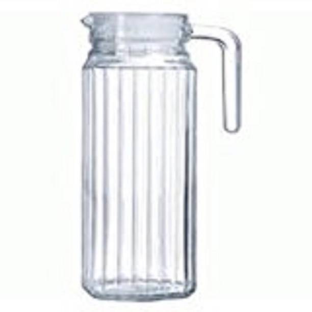 LUMINARC 1.1 L Water 1.5 Ltr Water Jug Glass Water Pitcher with plastic Lid, Beverage Jug Pitcher