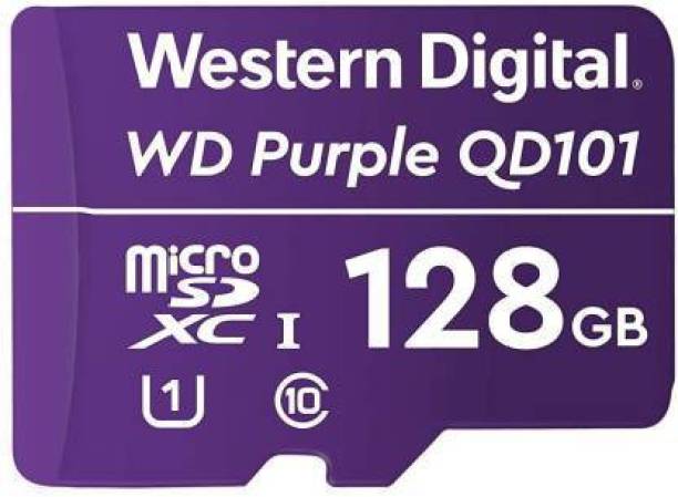 WD WD Purple Surveillance Micro SD 128 GB MicroSDXC Class 10 80 Mbps  Memory Card