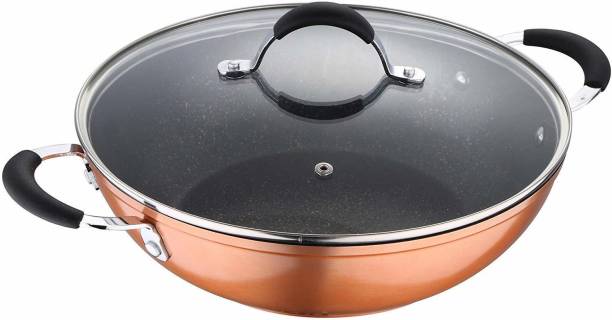 BERGNER Infinity Chefs Forged 2.0 Litres Kadhai 20 cm diameter with Lid 2 L capacity