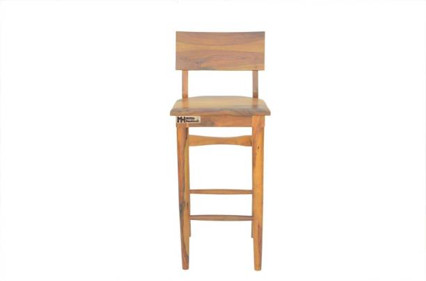 Meera Handicraft Sheesham Wood Bar Chair for Office & Home (Mapple Honey) Solid Wood Bar Chair