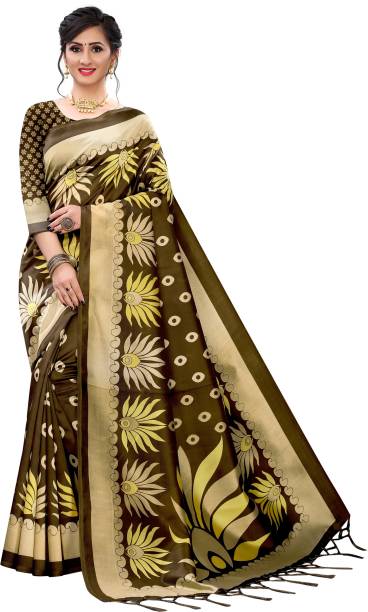BHUMIKA CREATION Floral Print Daily Wear Art Silk Saree