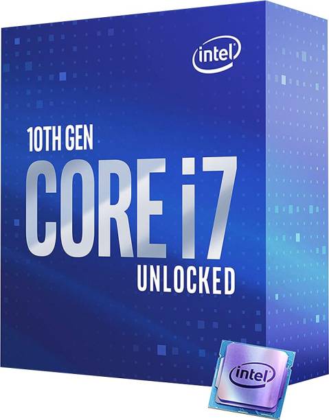 Intel Core i7-10700K 3.8 GHz Upto 5.1 GHz LGA 1200 Socket 8 Cores 16 Threads 16 MB Smart Cache Desktop Processor