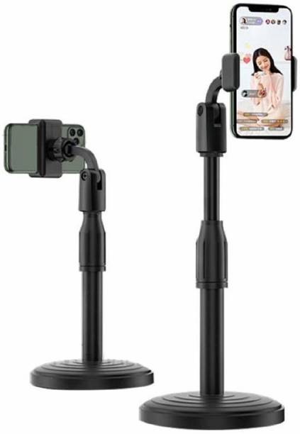 MLN Cell Phone Stand/Desktop Mobile Stand. Table Phone Holder for iPhne and All Smartphones, Mic Stand for Most Microphones. Height Adjustable with…