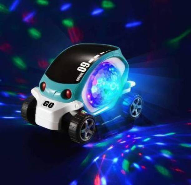 BVM GROUP Best Baby Musical/Dancing/3D Lighting Stunt 09 Future Car Rotate 360° With Multicolor led Flashing Light & Music Learning/educational Gift/gifting car toy