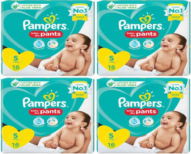 Pampers baby dry S 16+16+16+16 Pant Diapers - S