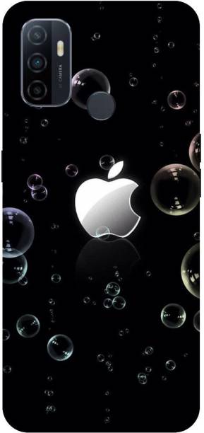 UMPRINT Back Cover for Oppo A53 Apple Apple Logo Printed Back Cover