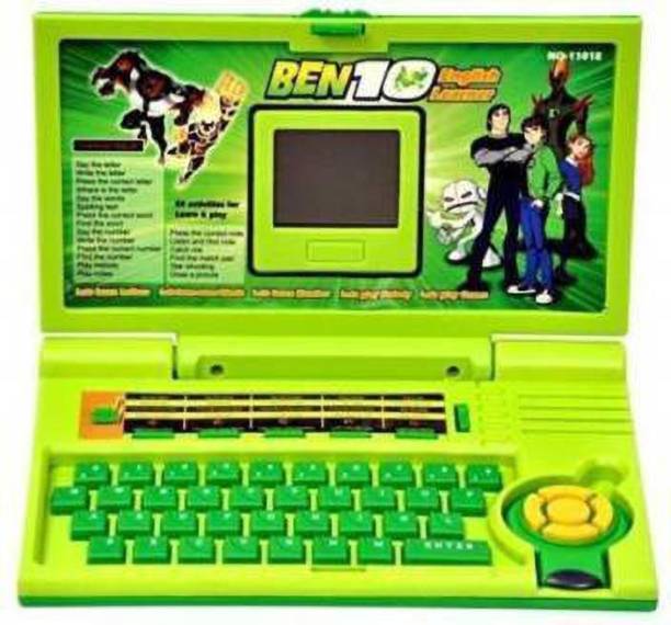 rudra enterprises Sale 20 activities ben 10 english laptop for kids/ notebook toy for kids-Green