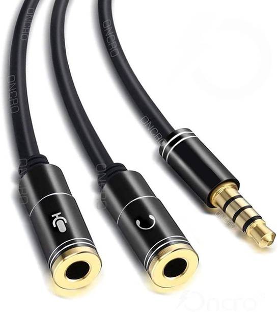 Top Headset Y Splitter cheap price 5stars Flipkart in India 53 Deepsan Y Splitter for Audio and Microphone, 3.5mm Extension Cable 1 Male to 2 Female Audio mic Splitter for Earphone, Headset, Phone, Laptop, PS4, Gaming Headset & More splitter