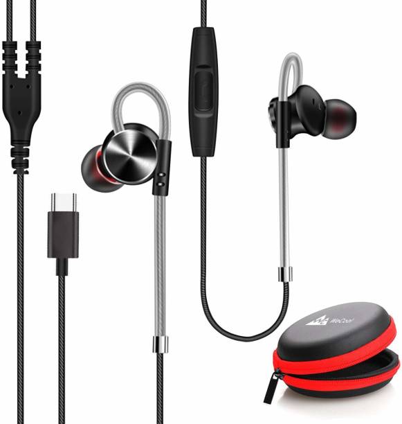 WeCool Metallic USB Type C Earphones / headphones with Mic Wired Headset