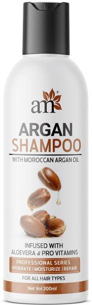 aromamusk Morrocan Argan Oil Shampoo For Hair Repair – Infused With Aloe Vera & Pro Vitamins (No Sulphate & Paraben)