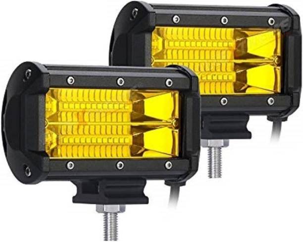 JBRIDERZ Fog Lamp Unit 24 led 55W in Yellow For All Cars Headlight, Fog Lamp Car, Motorbike, Truck, Van LED (12 V, 72 W)