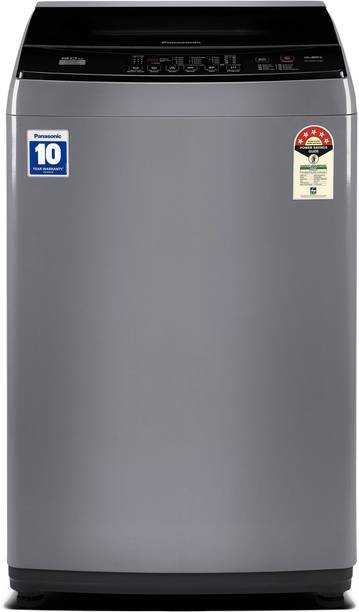Panasonic 8 kg 5 Star AquaBeat Wash Fully Automatic Top Load Grey