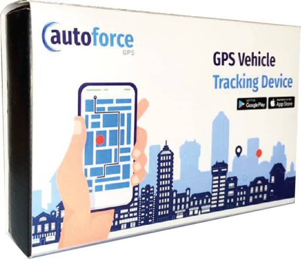 Auto Force GPS Tracker - SIM Card with 6 Months Mobile app Subscription, Hidden Waterproof GPS Tracker for Car, Bike, Bus,Truck with Engine on Off Control GPS Device