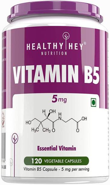 Healthyhey Nutrition Vitamin B5 D Pantothenate Vegan 5mg 1 Veg Capsules Price In India Buy Healthyhey Nutrition Vitamin B5 D Pantothenate Vegan 5mg 1 Veg Capsules Online At Flipkart Com