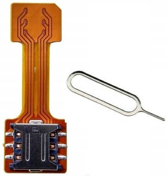 Mobiseries Sim Slot Adapter to Run 2 Nano-Sim and 1 Micro Sd Card- 1 pc with eject pin Sim Adapter