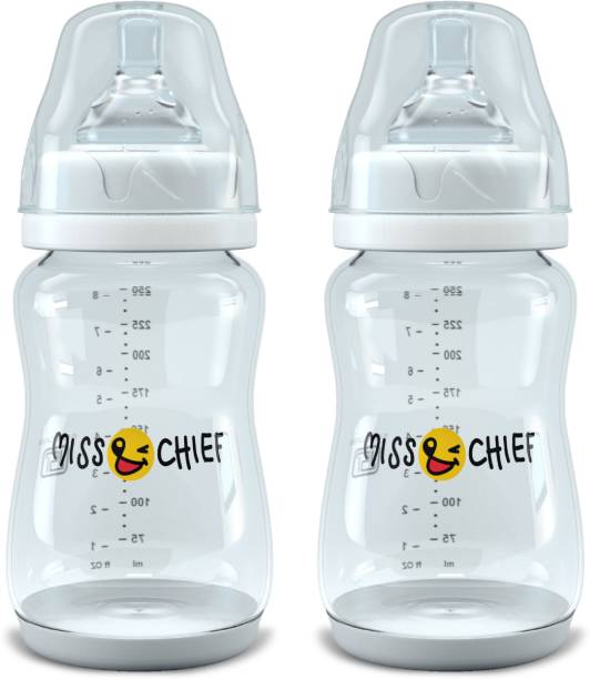 Miss & Chief by Flipkart Feeding Bottle Wide Neck-Pack of 2 - 500 ml