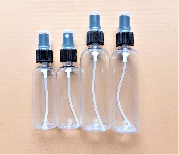 PSA Store Refillable Combo 50ml-100ml Bottle Black Mist Spray (50ml-2nos, 100ml-2nos) 100 ml Spray Bottle