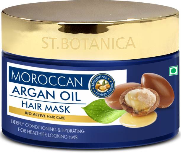 StBotanica Moroccan Argan Hair Mask - Deep Conditioning & Hydration For Healthier Looking Hair