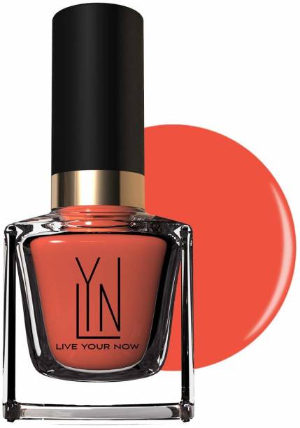 LYN Live Your Now Nail Polish Vegan - Non Toxic Long Lasting Nail Paint(Pumpkin Up The Volume) Orange