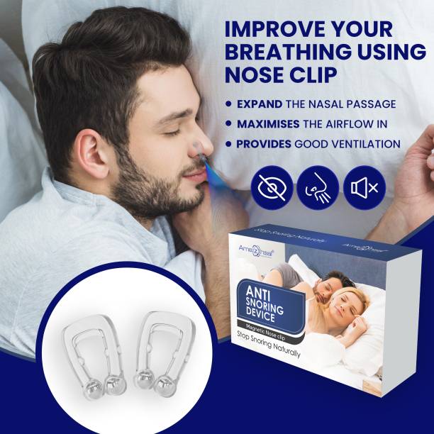 Amazheal Magnetic Anti Snore Device Nose Clip Sleeping Aid Guard Snore Stopper Anti-snoring Device