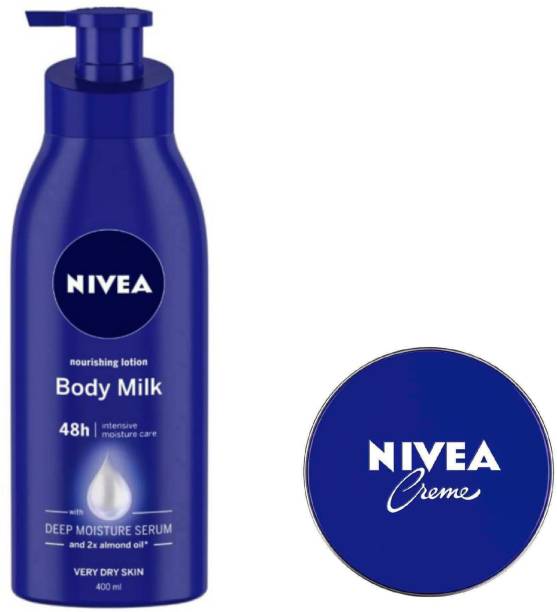NIVEA Body Milk 400 Ml , Creme 60 ML (Pack of 2) #25