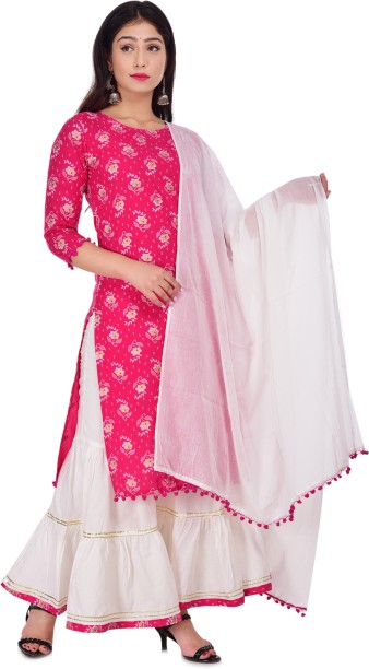 party wear sharara suit flipkart