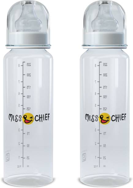 Miss & Chief by Flipkart Feeding Bottle Thin Neck-Pack of 2 - 500 ml