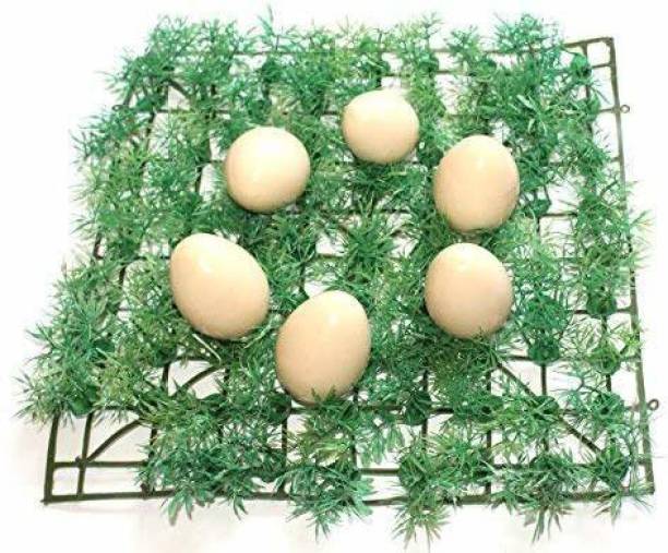 Smartcraft Wooden Eggs - 6 Pcs / Wooden Egg Toy Playset/ Pretend Play Eggs for Kids / Birthday Return Gifts / Fake Eggs / Nesting Eggs for Kids "Made in India" - Multicolor