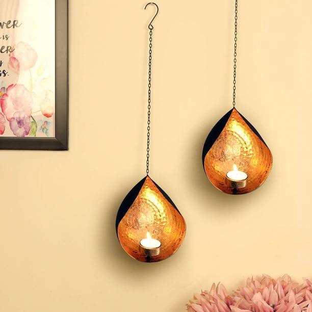 Happy Arts Tealight Holders Tealight Candle Holder for Home Decor Candle Holder Stand Wall Sconce Home Decor Items Diwali Decoration Diwali Lights Diwali Candles Tea Light Candle Holders Lantern Lamp Candle Holder For Wall | Metal Wall Sconces Tealight Candle Holders Wall Hanging Gift Candle Lamp Iron Tealight Holder