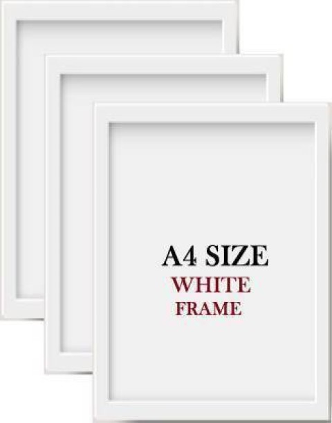 Choose size Dark Brown Wooden Photo Picture Frame with White Mount