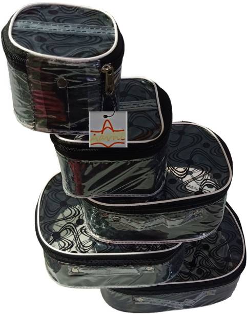 Aavni designer polka dot 5 kit cosmetics storage makeu bindi organizer Jewellery storage Vanity Box