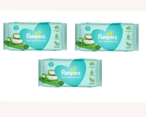 Pampers Baby wipes With Aloe 72 wipes