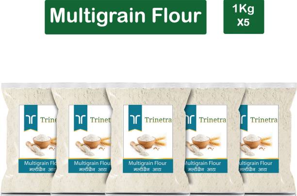 Trinetra Best Quality Multigrain Flour / Multigrain Atta 1Kg Pack of 5