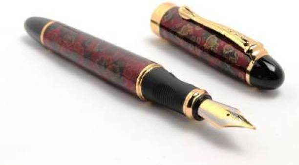 JINHAO izone X450 Dark Red Gold Trim Medium Nib Fountain Pen Fountain Pen