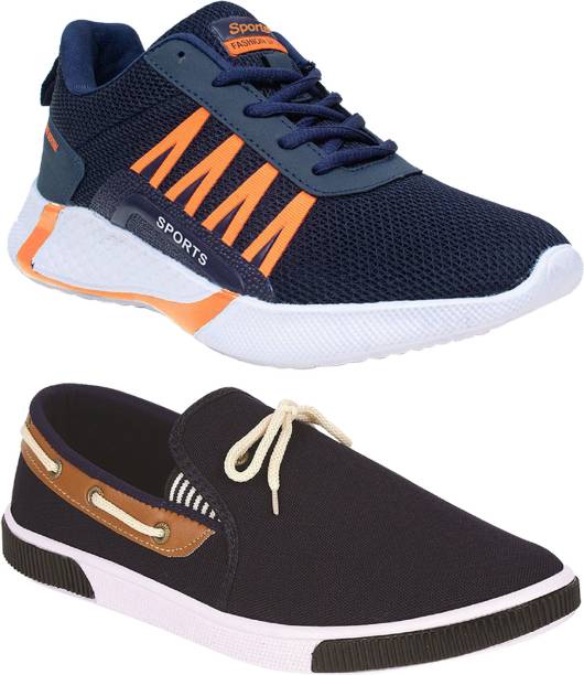 Aura Trendy and Stylish Combo Pack of 2 Casual Shoes Casuals For Men