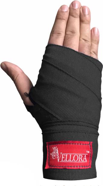 Vellora Best Quality Stretchable (113 inches) Black Boxing Hand Wrap