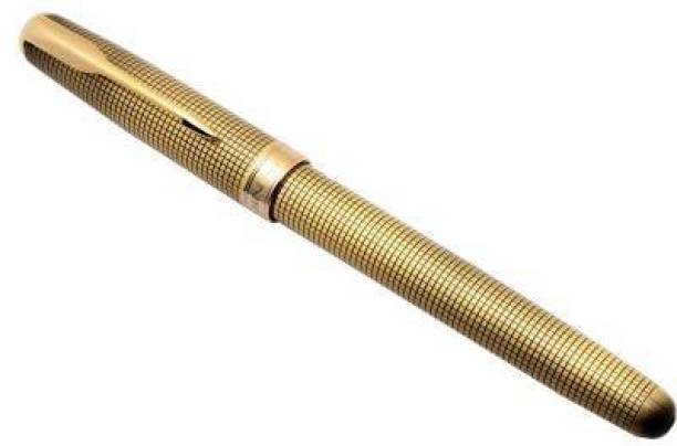 JINHAO ledos izone (601 # gold) Adventure Checks Engraving Antique Look Bronze Finish Fountain Pen Fountain Pen