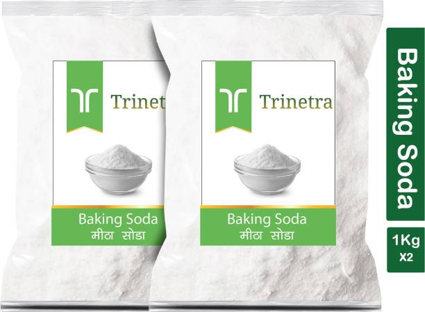 Trinetra Premium Quality Meetha Soda (Baking Soda)-1Kg (Pack Of 2) Baking Soda Powder