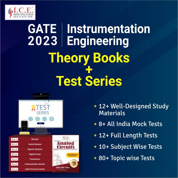 ICE GATE Instrumentation Engineering 2023 : Theory Books(all Subjects) + Test Series (Set of 2)