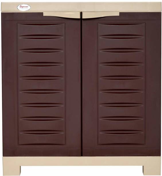Supreme Fusion-01, Plastic Cabinet/Wardrobe For Storage-G.Brown Plastic Cupboard