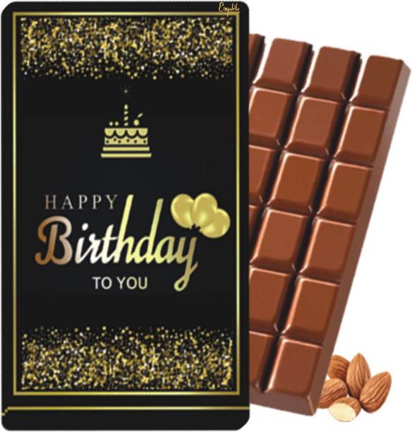 Expelite Happy Birthday Chocolate Bar Gift Box for Husband-100 gm Happy Birthday to you Chocolate Gift For Him Bars