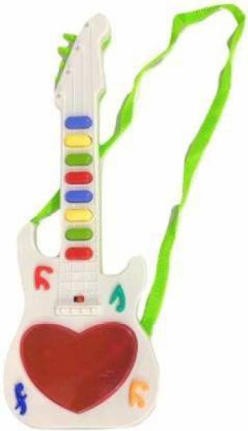 Tricolor Baby Mini Guitar Electronic Toy For Children. Kids Music Instrument Toys (Pack of 1) (Multicolor)