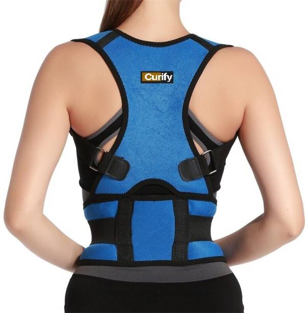 Curify Magnetic Therapy Posture Corrector, Shoulder Back Support Belt for Men and Women Back & Abdomen Support