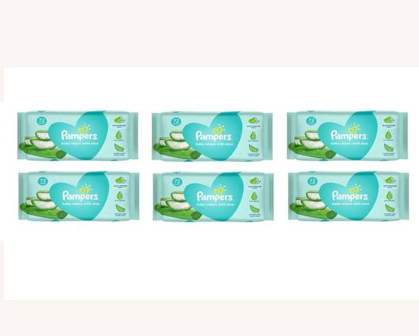Pampers Baby Wipes With Aloe 72 Wipes