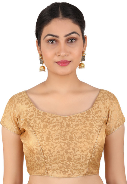 designer golden blouse online